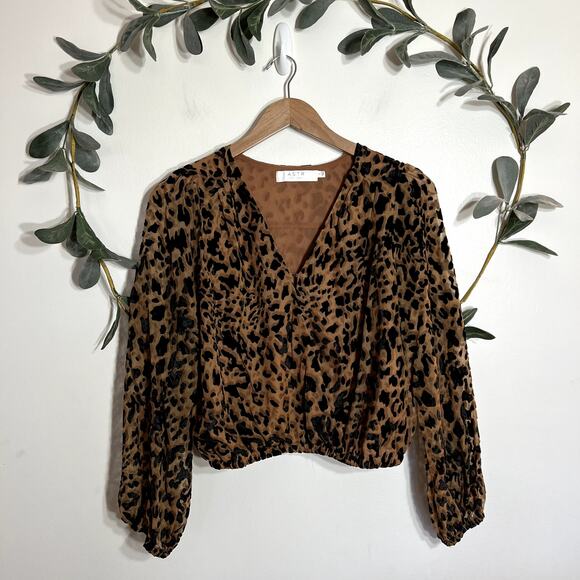 Astr Tops - ASTR Leopard Blouse